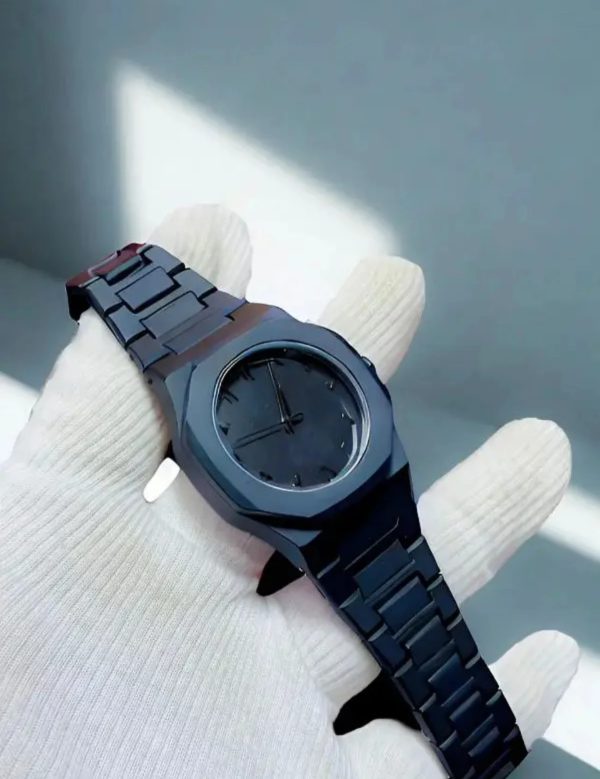 Full Black Aura Quartz Watch – Lightweight Design, , Premium Quality & Finish – Best Quality Analog Watch For Boys – Watch For Men | Full Black Color Watch