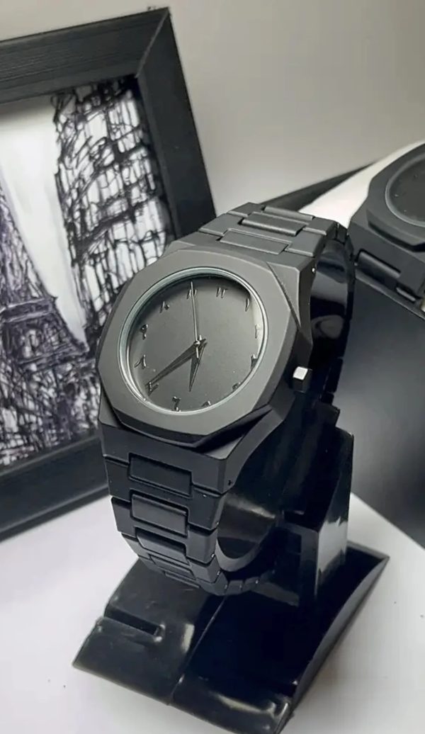 Full Black Aura Quartz Watch – Lightweight Design, , Premium Quality & Finish – Best Quality Analog Watch For Boys – Watch For Men | Full Black Color Watch