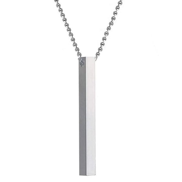 Vertical Bar Necklace Locket Chain For Boys Girls Neck Chain For Men With Locket Men`s Jeweler Pendant For Men Stylish Design