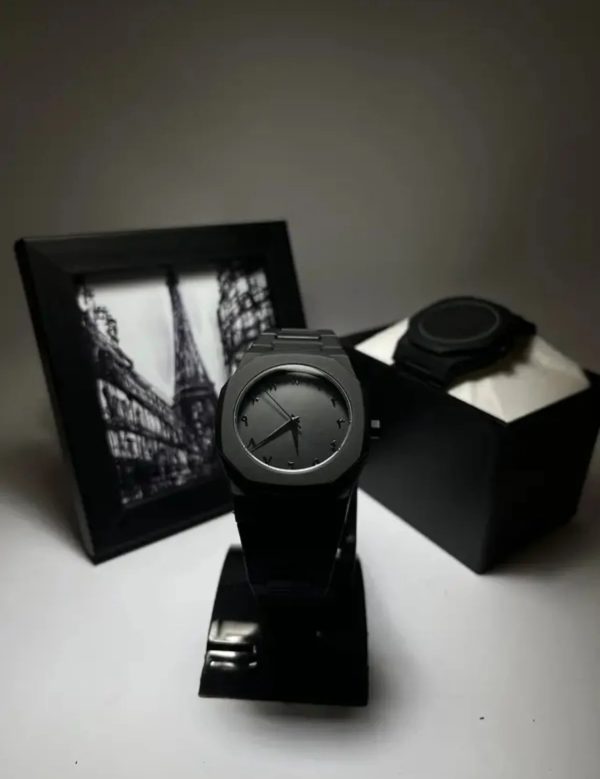 Full Black Aura Quartz Watch – Lightweight Design, , Premium Quality & Finish – Best Quality Analog Watch For Boys – Watch For Men | Full Black Color Watch